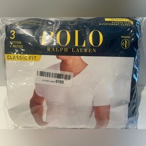 POLO Ralph Lauren Men’s Classic Fit 100% Cotton V-Neck 4-Pack Size Medium NWT